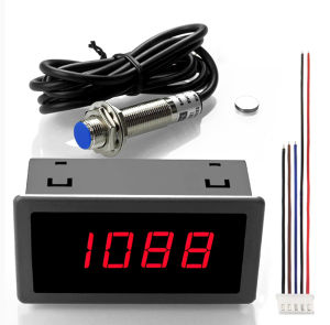 จิตร์แสดงความเร็วแบบแสดงผลด้วยตัวเลขสำหรับเครื่องยนต์ดีเซล แม่เหล็กแบบเซนเซอร์ HALL ชุดวัดความเร็วของเครื่องจักรเก็บเกี่ยว