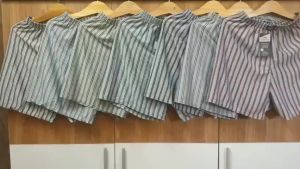 Quần Đùi Nam Sọc Tâm Chất Liệu Thoáng Mát Thấm Hút Mồ Hôi Mặc Nhà Size Từ 45 - 85KG