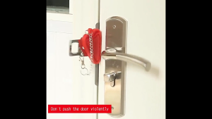 Portable Door Lock / No drilling / Not Addalock HDB Travel Lock Anti Theft Security Privacy Hotel Rental Apartment Room