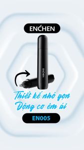 Máy tỉa lông mũi Enchen EN005 tốc độ cao 7000 vòng nhỏ gọn dùng pin AA an toàn sử dụng - BH 3 tháng