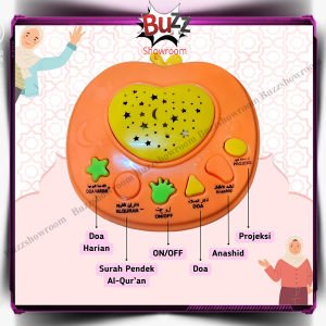 Apel Quran Mainan Edukasi Anak Muslim Projector Lampu Apple Qur an