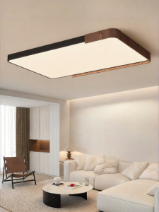 Changhong | Retro Chinese Style Walnut Finished Ceiling Light