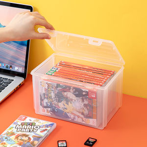 Transparent Plastic Game Card Storage Box Switch NS Cartridge Disc Organizer Box Dustproof Waterproof for Home And Dormitory