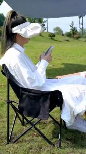 เก้าอี้แคมป์ปิ้ง เก้าอี้สนามพับได้ แบบพกพา แถมถุงจัดเก็บ ท่ออลูมิเนียมหนา รับน้ำหนัก 300 กก