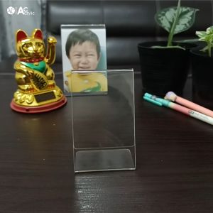 ป้ายตั้งโต๊ะA8 อะคริลิค 5.5x8.5cm โชว์ 1 ด้าน ทรง L (ตรวจสอบขนาดให้ดีก่อนสั่งซื้อ) (A8) ป้ายอะคริลิคตั้งโต๊ะ ป้ายอะคริลิค ป้ายอะคริลิค ตั้งโต๊ะ - Lazada