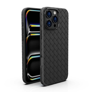 Apple 16 Series Silicone Phone Case Breathable Heat Dissipation Woven Design Anti-Fall Full Cover Protection for Men And Women