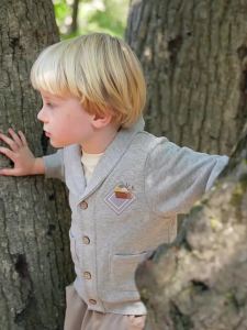 white wheat | Cotton Kids Outwear for Spring and Autumn Leisure