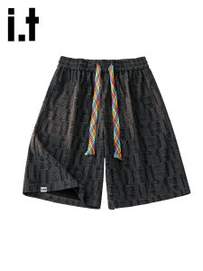 izzue | American Style Checkered Lightweight Shorts Male Adolescents Summer Versatile