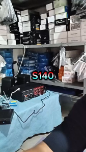 S140 MICROPHONE MIC WIRELESS SN87 SN 87 HANDLE DUAL MIK WIRELES NIRKABEL DOUBLE MICROPHONE PROFESION