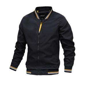 2026 Spring and Autumn Mens Fashion Street Jacket Outdoor Leisure Zipper Mens Windproof Leisure Stand up Collar Jacket