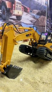 Rc Excavator Huina Toys 1550 15channel 2.4ghz 1/12 Metal Charging Rc Scale Rc Alat Berat Rc Beko Rc