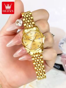 OLEVS | Đồng Hồ Nữ Chống Nước Phát Sáng Quartz cho Mẹ