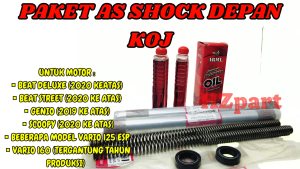 PAKET LENGKAP AS SHOCK DEPAN KODE-KOJ ASLI ORIGINAL HONDA (2AS+1SET SEAL+2 PER+1SET OLI) ORI 100%  .