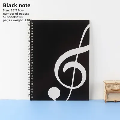 Thick Professional Music Sheet Exercise Book with Wide Lines Loose-leaf