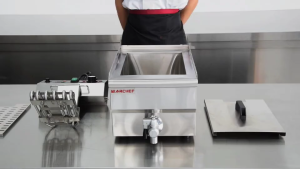 Bếp chiên nhúng điện đơn EF-131V 13L 220V/3.25kW cảm biến nhiệt độc lập+micro switch+power switch