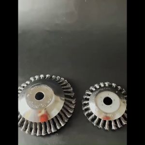 8" Trimmer Head Set - Steel Wire Weeding Wheel & Nylon Grass Trimmer Head Lawn Mower Accessories for Derusting Weeding and Lawn Maintenance