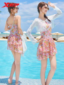 XTEP | New Fashion Sweet Long Sleeve Slimming One-piece Swimwear