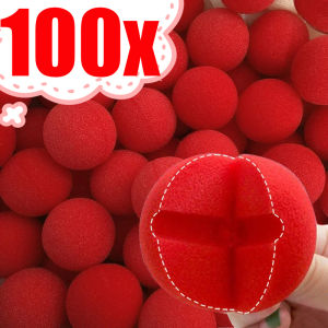 Lots Halloween Clown Nose Red Joker Nose Red Round Kids Toy Sponge Halloween Christmas Carnival Costume Party Decor