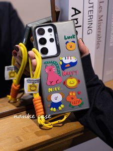 เคสโทรศัพท์ Samsung S25 Ultra แบบแข็งพร้อมสายสะพายกระเป๋า ป้องกันการตกหล่น ดีไซน์น่ารัก ทนทาน สำหรับ Samsung S25 Edge S24 plus