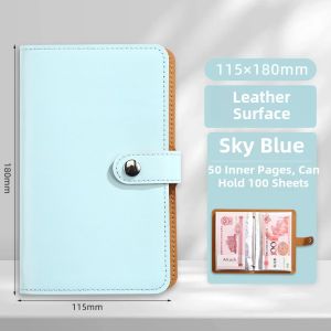 2024 New Cash Saving Book Money Storage Wallet Small Account Book Money Saving Clip Book Binding Accounting Ledger Notebook