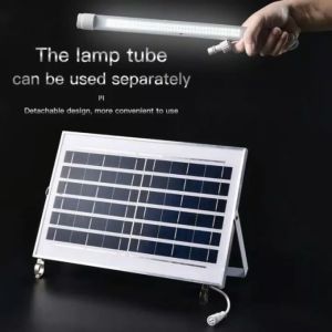 Solar Led Tube Light Automatic Outdoor Flood Lamp 60W 100W 300W IP67 Waterproof With Remote
