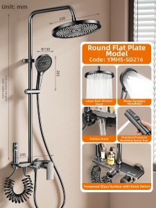 JIAYUN | Full Copper Shower Set Pressure Boost Without Top Sprayer