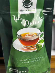 Teh Detox HerbaNusa Atasi Usus Kotor Sembelit Susah BAB Isi 20 Kantong