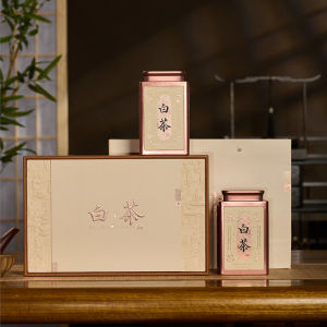 2025 New High-End Anji White Tea Packaging Box Gift Box Three Ounce Gold Bud Green Tea Empty Box Traditional Chinese Style