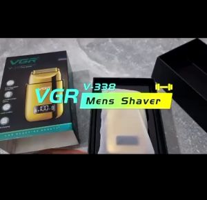 VGR V338 New Razor Metal Body Electric Shaver Head Beard High Power Razor Reciprocating Type V-338