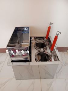 Dandang mie ayam kotak 35 panci mie ayam lubang 2