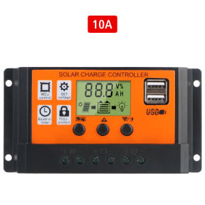 Bộ Điều Khiển Năng Lượng Mặt Trời Có Bộ Hẹn Giờ Tích Hợp Nhận Dạng Tự Động Màn Hình LCD Đầy Màu Sắc Bộ Điều Chỉnh PV Phụ Kiện Gia Đình
