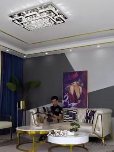 Đèn ốp trần pha lê kích thước lớn cao cấp 3 chế độ sáng sang trọng đèn chiếu sáng đèn trang trí cho phòng khách phòng bếp khách sạn - Bảo hành 2 năm
