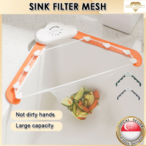 🇸🇬Kitchen Sink Strainer Not dirty hands Not dirty handsFood Waste Sink Straine Drain Sink Filter mesh Basket Shelf Sink Leftovers Food Strainer