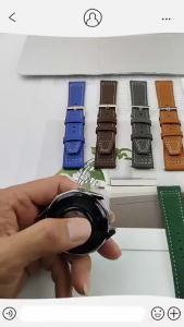 20mm 22mm Vintage Leather Watch Band Quick Release Stitching Cowhide Strap for Omega for IWC Pilot Wristband Universal Bracelets