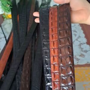 THắt lưng cá sấu . liền . 3 màu . gai . vip