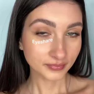Kính Áp Tròng Dùng Một Năm EYESHARE Natural Colorful 1 Cặp Màu Xám Nâu Phong Cách Hàn Quốc Trang Điểm Làm Đẹp Chất Liệu HEMA