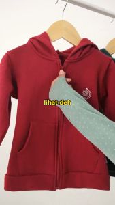 Jaket Hoodie Anak Zipper Sleting Laki Laki Perempuan 1 2 3 4 5 Tahun Maysara