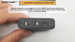 500 Hours Time Mini Voice Activated Recorder Built-in Magnet Spy Small Digital Audio Hidden Recording Listening Device Sound Dictaphone STTWUNAKE