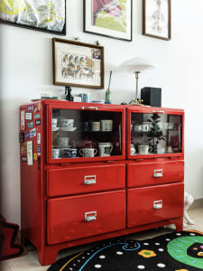 Retro Japanese Style Metal Drawer Cabinet Iron Storage Cabinet Eco-friendly Dining Room Sideboard Popular Online Dulton