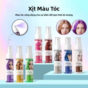 Xịt Nhuộm Tóc Tạm Thời Đầy Màu Sắc 30ml Có Thể Giặt Được Trang Phục Dự Tiệc Halloween Trang Điểm Sản Phẩm Tạo Kiểu Tóc Sevich-hcs