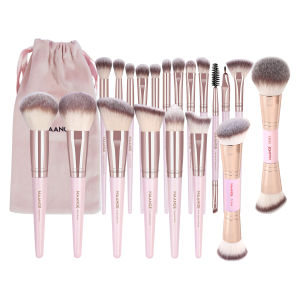 MAANGE | MAANGE 20pcs Professional Makeup Brush Set with Storage Bag Foundation Brush Powder Brush Eyeshadow Brush Basic Makeup Brushes