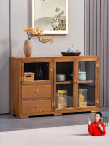 XIANMINGYUAN | New Chinese Style Solid Wood Sideboard Storage
