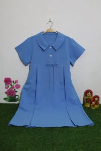 ชุดคลุมท้องสีฟ้า ฟรีไซส์อก34-42นิ้ว มีเชือกผูกด้านหลัง ปรับสายใส่ได้ถึงคลอด