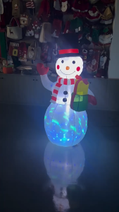 Christmas Inflatable 150cm Snowman With Light Christmas atmosphere Sonwman Party Christmas Decorations