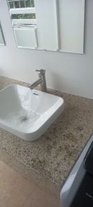 Vòi Rửa Mặt Thân Thấp nóng lạnh Inox 304 SUS304 - GROVES GRV 304T