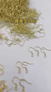 20 pieces  alloy earrings ear hook clasp assembly hooks for earrings DIY jewelry crafts