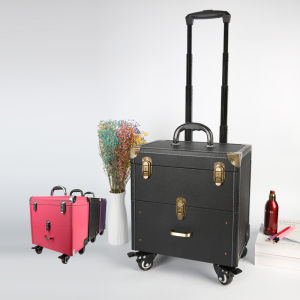 กล่องใส่เครื่องสำอางทำเล็บเสริมความงามกล่องเก็บอุปกรณ์แต่งหน้าสักคิ้วแบบหลายชั้นความจุขนาดใหญ่อเนกประสงค์แบบมืออาชีพ