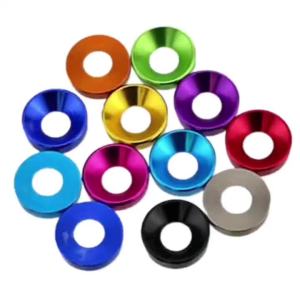 5PCS/10PCS Colorful High-quality Aluminum Alloy M2 M3 M4 M5 M6 M8 Countersunk Gasket Hexagon Bolt Round Flat Washer