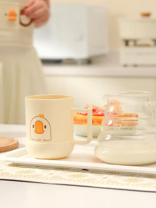 MINIMA Cartoon Milk Cup For Kids Cute Mouthwash Couple Water Coffee
