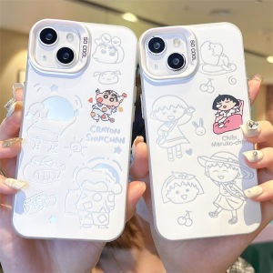 Couples Cartoon Creative Phone Case Silicone Material for Apple 15Promax 16 14Plus 13 12Mini 11 XR Special 8 7 6 Models